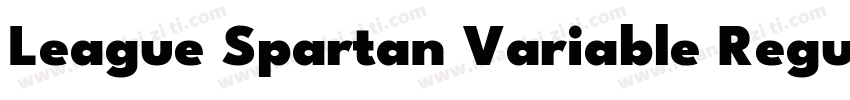 League Spartan Variable Regular字体转换